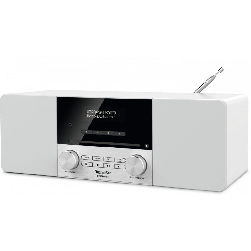 TechniSat DIGITRADIO 3 Personal Analog & digital Stainless steel, White