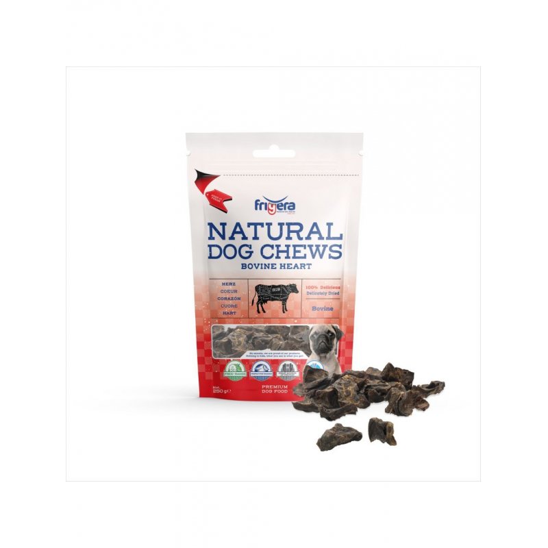 Frigera - Natural Dog Chews Bovine hearts 250gr - (402285851831)