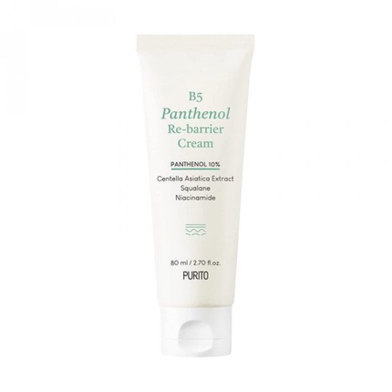 PURITO B5 Panthenol Re-barrier Cream 80ml 2.70fl. oz. Vegan & Cruelty-free Rich Moisturizing Cream