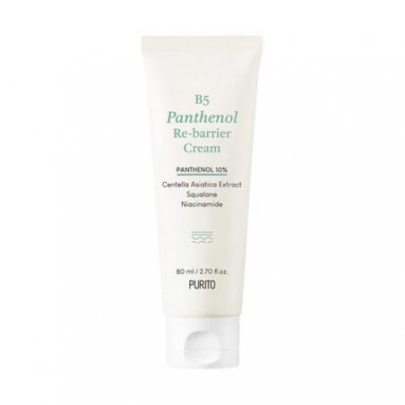 PURITO B5 Panthenol Re-barrier Cream 80ml 2.70fl. oz. Vegan & Cruelty-free Rich Moisturizing Cream
