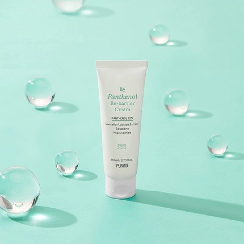 PURITO B5 Panthenol Re-barrier Cream 80ml 2.70fl. oz. Vegan & Cruelty-free Rich Moisturizing Cream