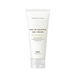 PURITO Oat-in Calming Gel Cream 100ml 3.38 fl. oz. Vegan Facial Moisturizer with Natural Ingredients