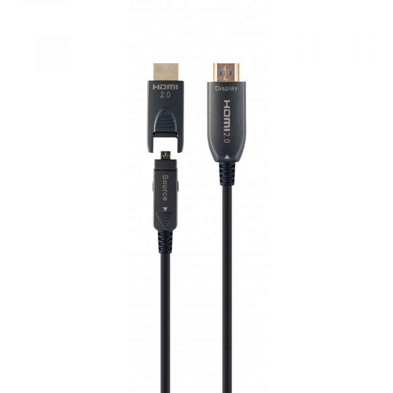 Gembird CCBP-HDMID-AOC-30M HDMI cable HDMI Type A (Standard) HDMI Type D (Micro) Black