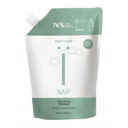 Naïf Nourishing Shampoo for Baby & Kids Refill Pack - No Microplastics or Mineral Oil 500ml