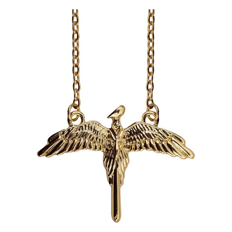 Harry Potter pendentif et collier Fawkes
