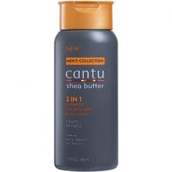 Cantu Men's 3-In-1 Shampoo Conditioner Bodywash 13.5 Ounce (400ml)