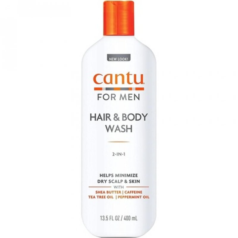 Cantu Men's 3-In-1 Shampoo Conditioner Bodywash 13.5 Ounce (400ml)