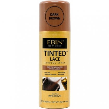 EBIN Tinted Lace Spray Dark Brown 80ml