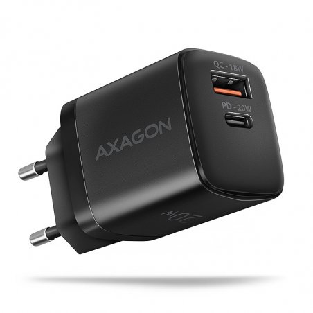 AXAGON ACU-PQ20 wall charger QC3.0/AFC/FCP PD type-C, 20 W - schwarz