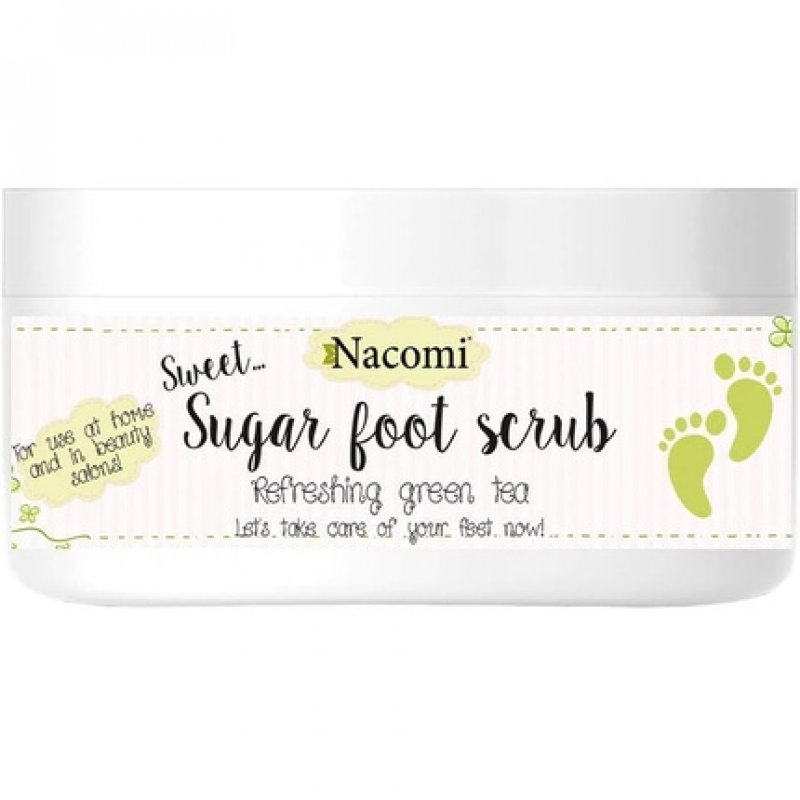 Nacomi Refreshing Green Tea Sugar Foot Scrub 125g