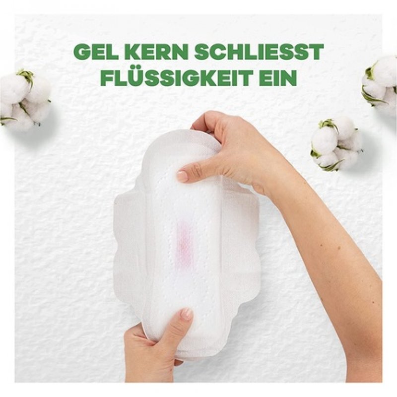 Always Ultra Cotton Protection Night Pad with Wings 8 Pack