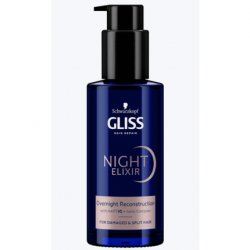 Schwarzkopf GLISS Hair Repair Night Elixir Overnight Reconstruction 100ml