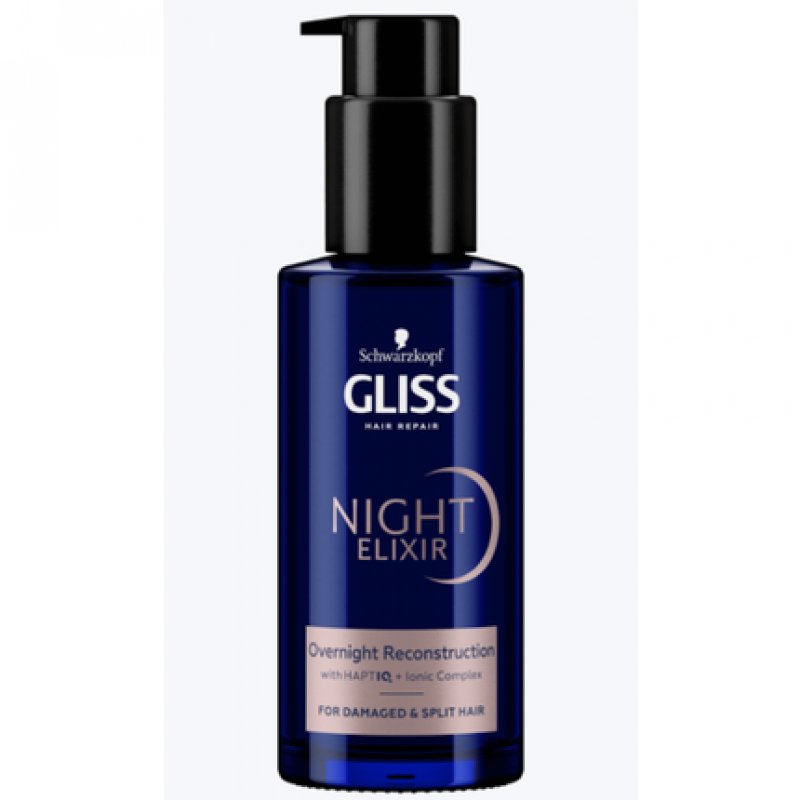 Schwarzkopf GLISS Hair Repair Night Elixir Overnight Reconstruction 100ml
