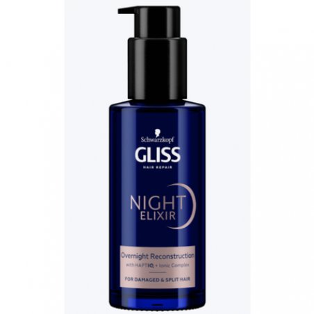 Schwarzkopf GLISS Hair Repair Night Elixir Overnight Reconstruction 100ml