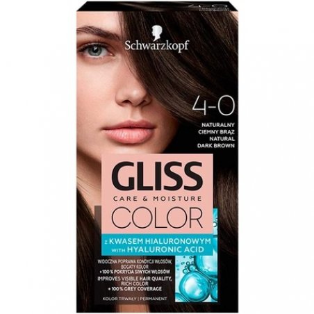 Schwarzkopf Gliss Color hair color 4-0 Natural dark brown 60ml