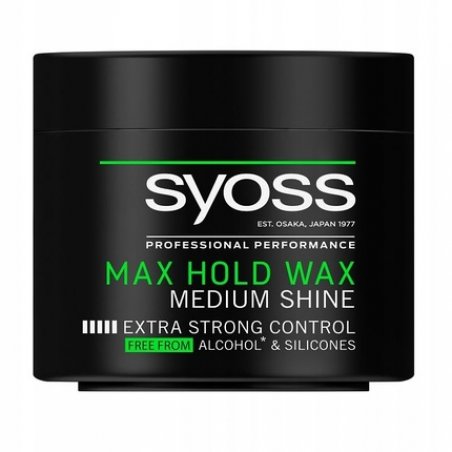 Max Hold Wax Hair Styling Medium Gloss 150ml