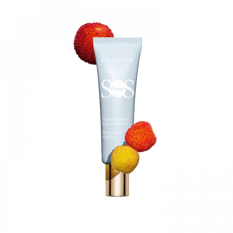 Clarins SOS Makeup Primer Mattifying Color Correcting 24H Hydration Hydrating Blurs Imperfections Boosts Radiance and