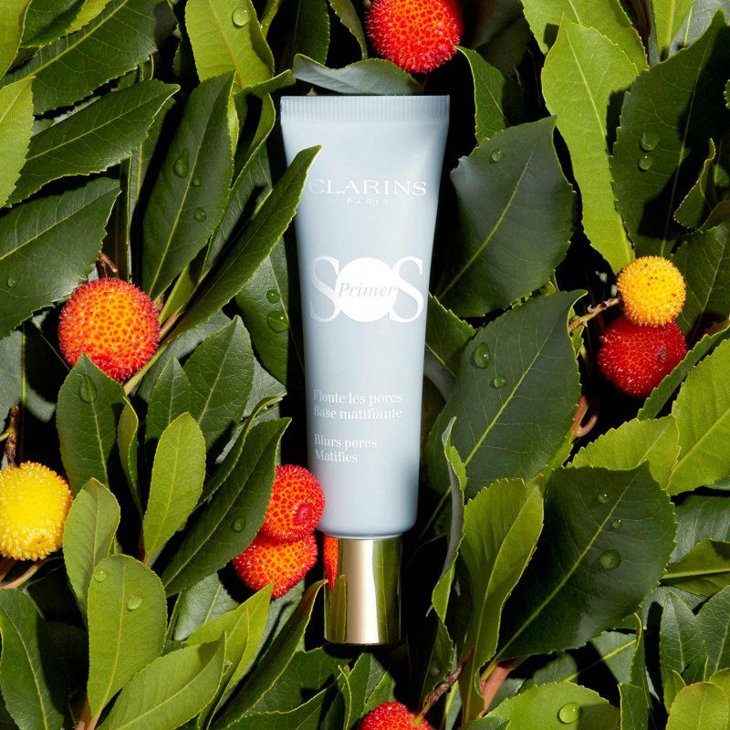 Clarins SOS Makeup Primer Mattifying Color Correcting 24H Hydration Hydrating Blurs Imperfections Boosts Radiance and