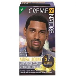 Creme Of Nature Men's Moisture Rich Permanent Hair Color, Jet Black