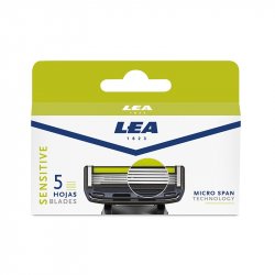 Lea Sensitive Replacement Blades for Men's Razor 5 Blades - Pack of 4