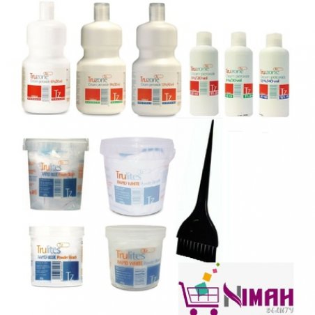 Truzone Cream Peroxide and Trulites Rapid Bleach Powder Kit - All Strength and Size