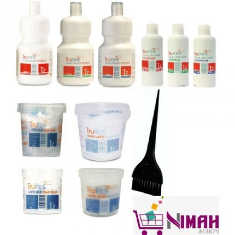 Truzone Cream Peroxide and Trulites Rapid Bleach Powder Kit - All Strength and Size