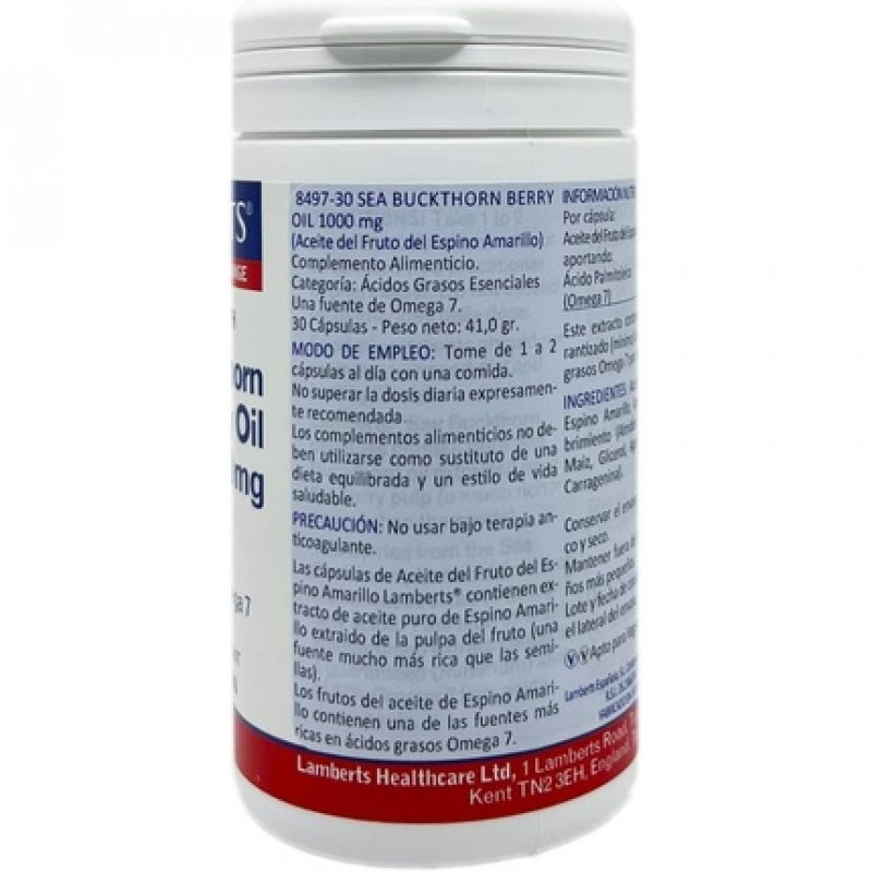 Lamberts Sea Buckthorn 1000mg 30 Capsules