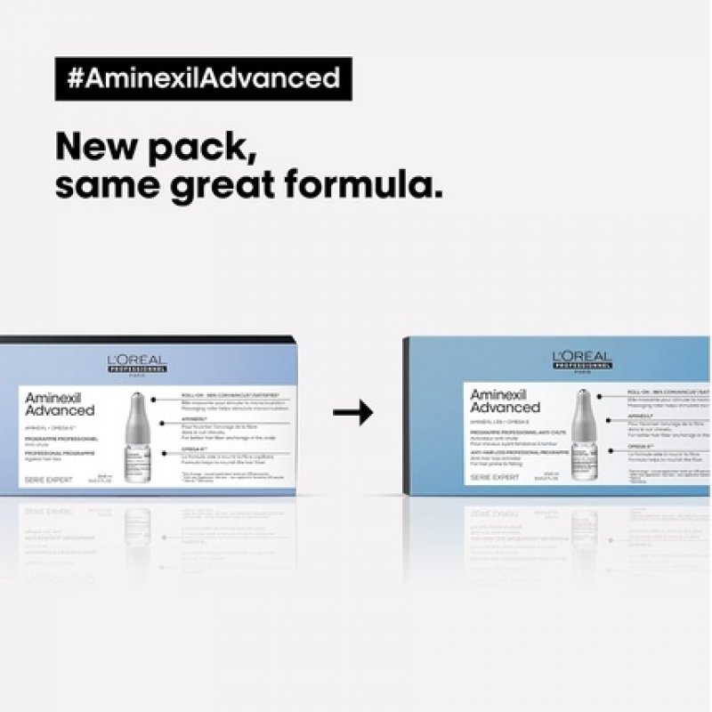 L'Oréal Professionnel Aminexil Advanced Anti-Hair Loss Activator Treatment for Fuller Hair 42 x 6ml
