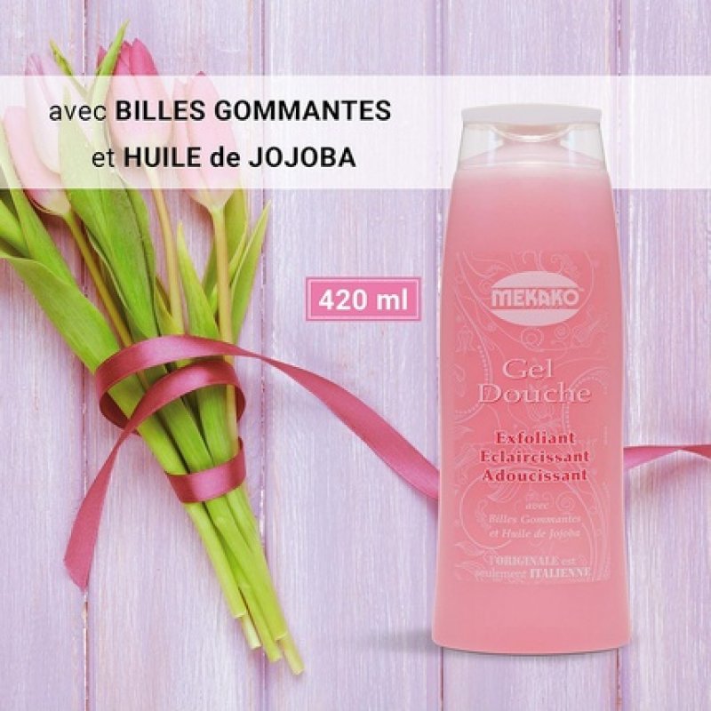 Mekako Exfoliating Shower Gel Lightening Softening 420ml