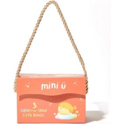 Mini U Cloud Bath Bombs Rainbow Trail for Kids Vegan & Cruelty Free Non Toxic