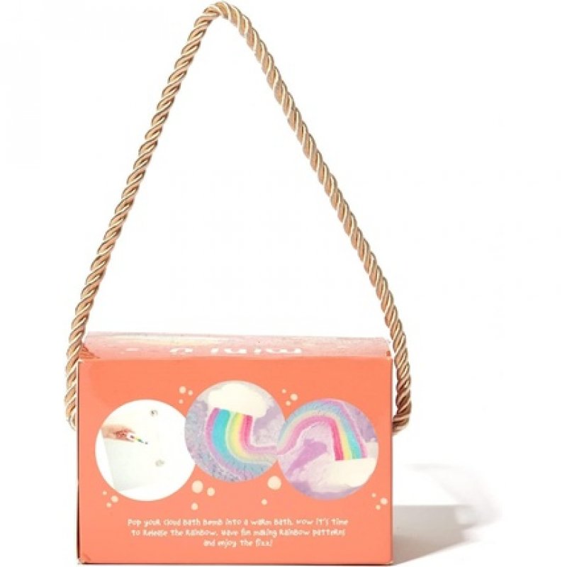 Mini U Cloud Bath Bombs Rainbow Trail for Kids Vegan & Cruelty Free Non Toxic