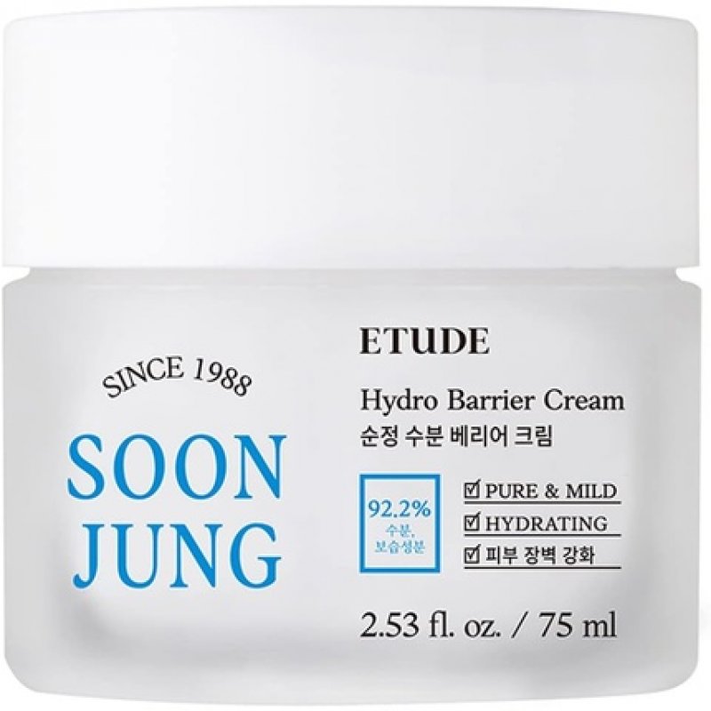 Etude House Soonjung Hydro Barrier Cream 75ml Moisturizing and Soothing Cream 2.53 Fl Oz