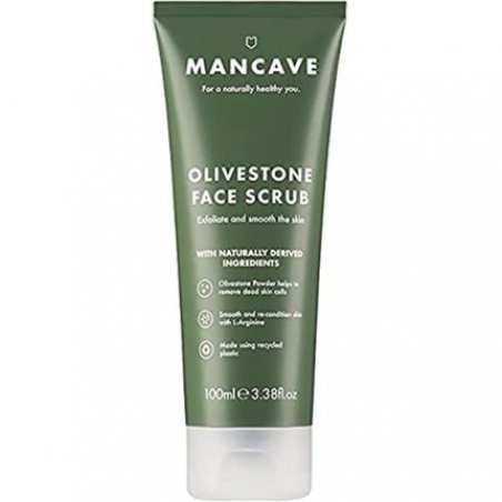 ManCave Olivestone Face Scrub for Men Exfoliates and Smoothes 100ml