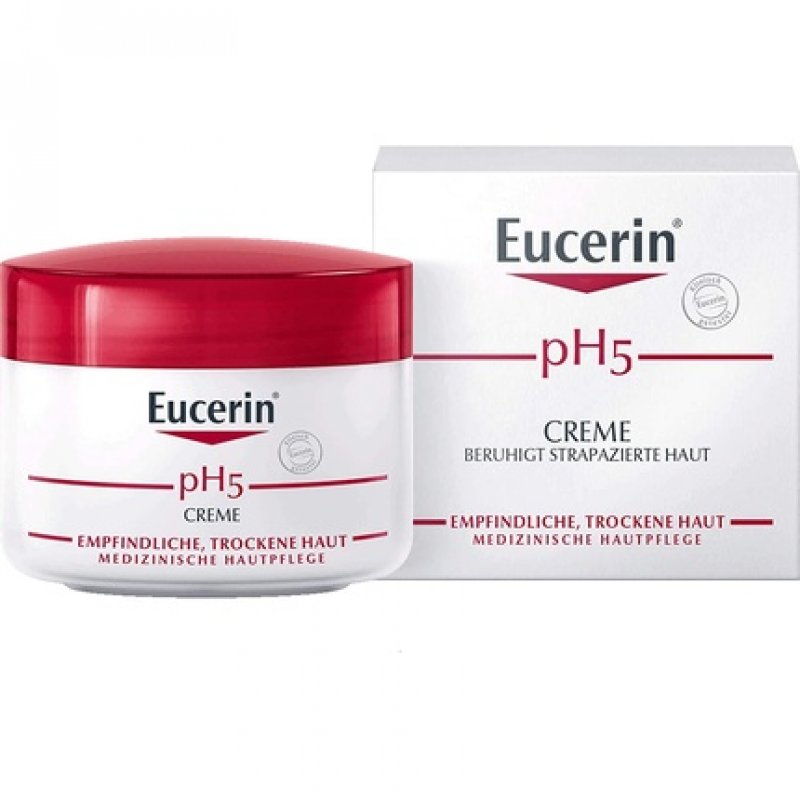 Eucerin pH5 Cream Soothes Damaged Skin 75ml