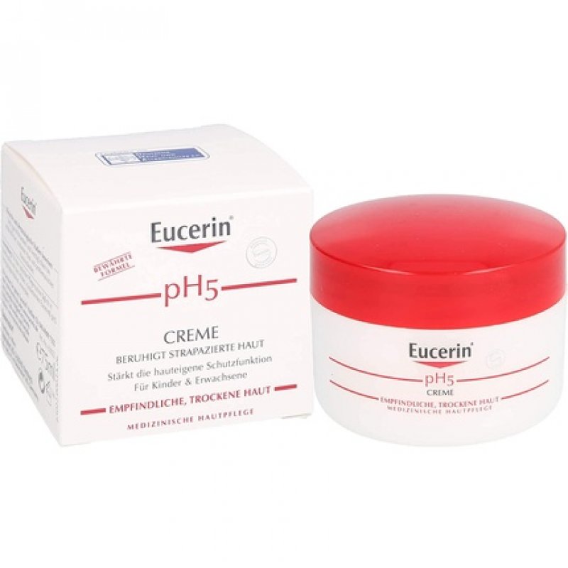 Eucerin pH5 Cream Soothes Damaged Skin 75ml