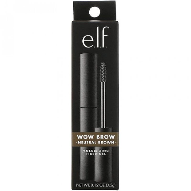 e.l.f. Wow Brow Gel Volumizing Buildable Wax-Gel Hybrid Neutral Brown 3.5g