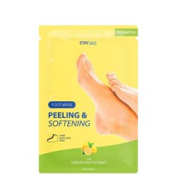 Exfoliating & Softening Foot Mask Lemon Stay Well Unisex Exfoliating Cloth Foot Mask