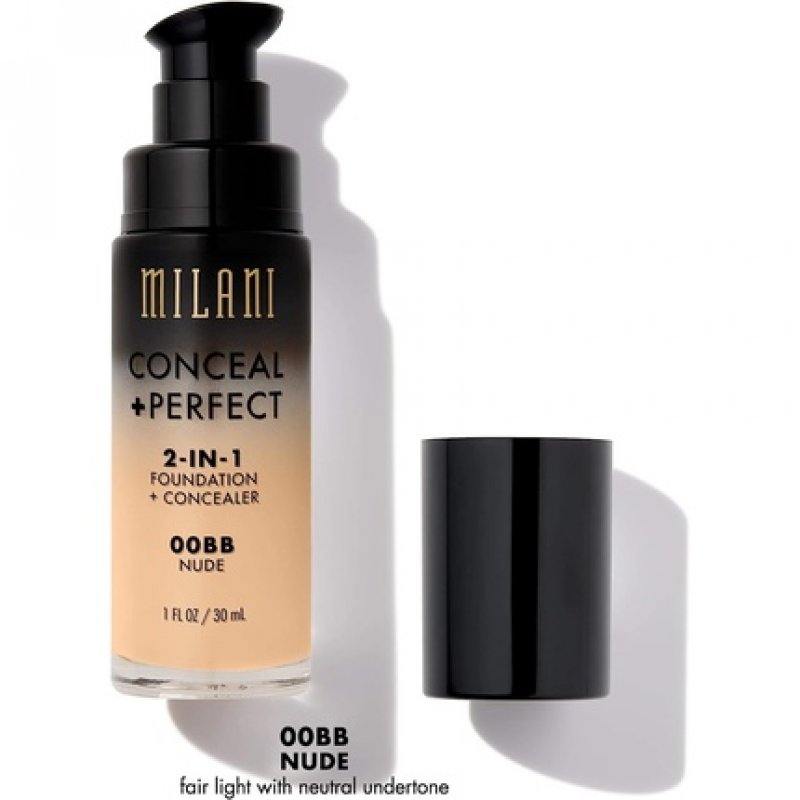 Milani Conceal and Perfect 2 in 1 Foundation Concealer Nude 30ml