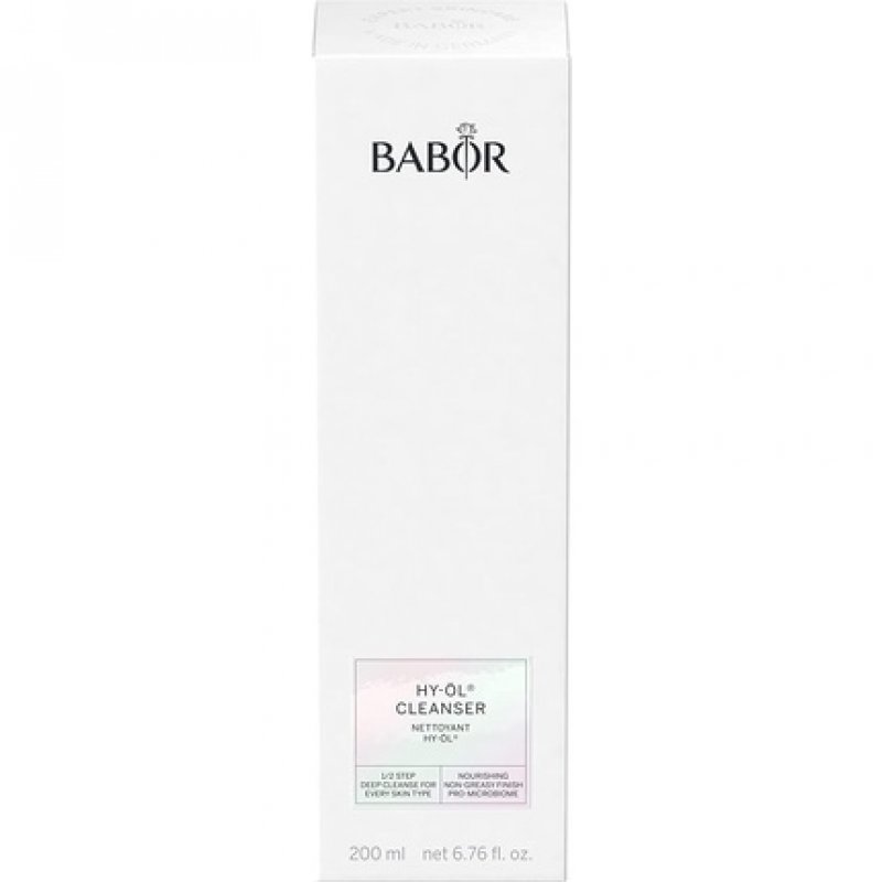 BABOR Hy-Öl Cleanser for All Skin Types Daily Face Cleansing and Makeup Remover with Vitamin E 200ml