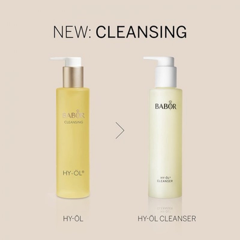 BABOR Hy-Öl Cleanser for All Skin Types Daily Face Cleansing and Makeup Remover with Vitamin E 200ml