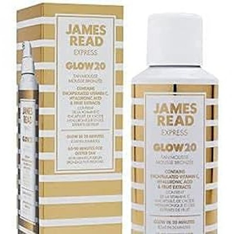 JAMES READ Glow20 Express Instant Tan Mousse for the Body Light to Medium Tone 200ml Brown