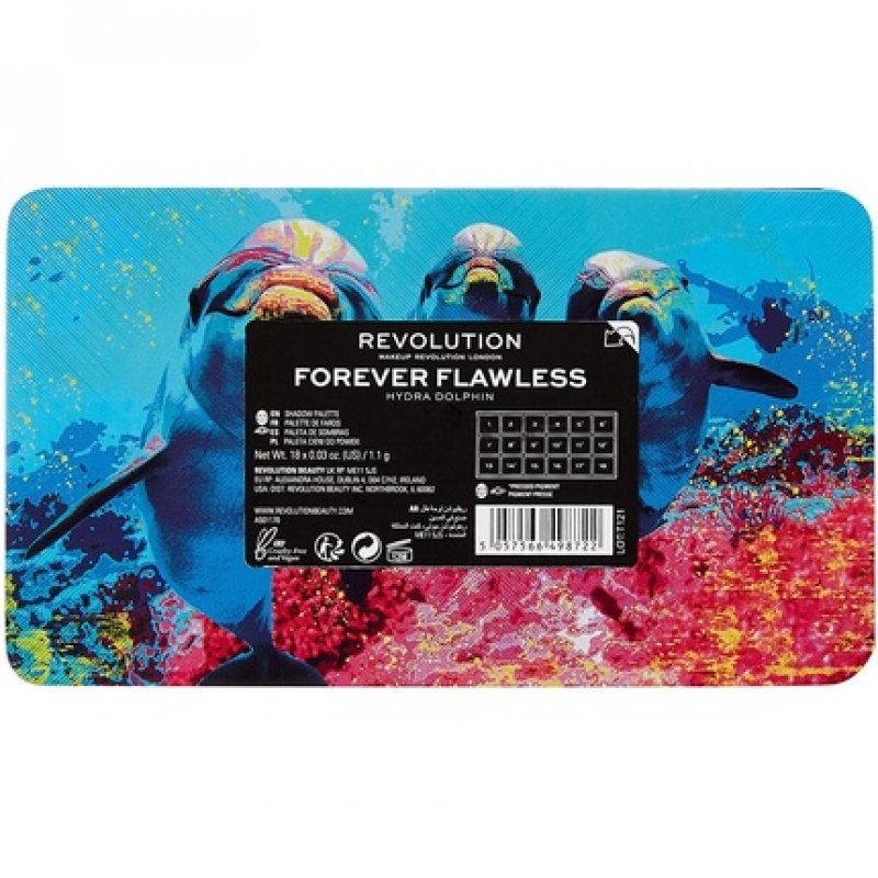 Makeup Revolution Forever Flawless Hydra Eyeshadow Palette Dolphin 18
