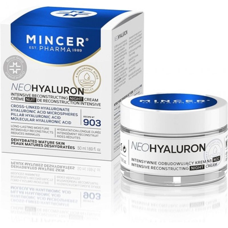 Mincer Pharma Neo Hyaluronic Intensive Reconstruction Moisturising Night Face Cream with Hyaluronic Acid 50ml