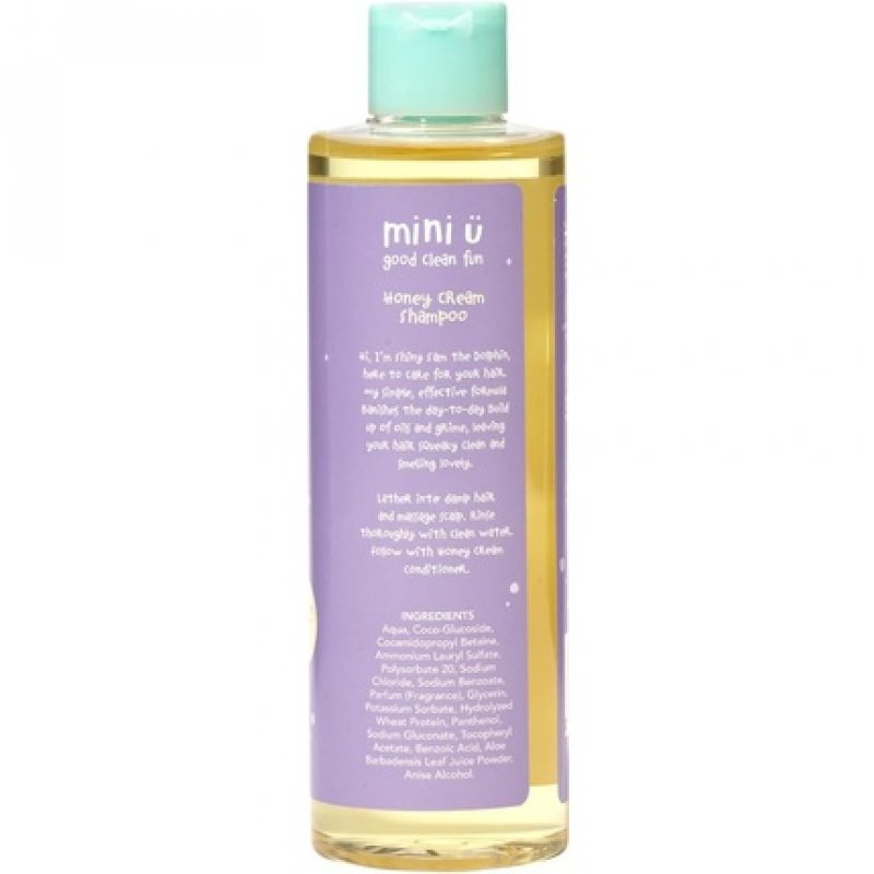 Mini U Honey Cream Shampoo Yellow for Children Naturally Derived and Made in the UK