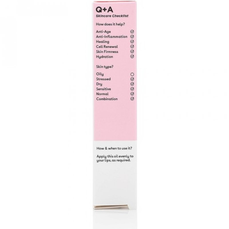 Q A Liquorice Lip Oil Hydrating Healing Plumping 15ml 0.5fl.oz