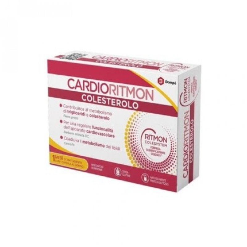 DOMPE Cardioritmon Colesterolo Cholesterol Levels Supplement 30 Capsules