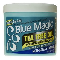 Blue Magic Tea Tree Oil Leave-In Conditioner Styling 13.75oz - Pack of 6