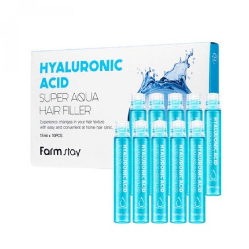 [FARM STAY] Hyaluronic Acid Super Aqua Hair Filler 13ml x 10