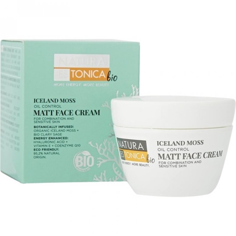 Natura Estonica Bio Face Cream Combination & Sensitive Skin Iceland Moss Oil Control 50ml