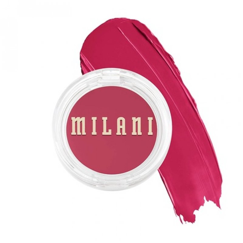 Milani Cheek Kiss Cream Blush Cream to Gel Blush for Cheek and Lip Tint Blushing Berry 1.12 Ounce